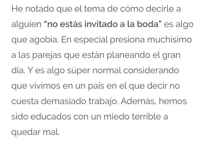  Cómo decirle a alguien que no está invitado a tu boda - 1