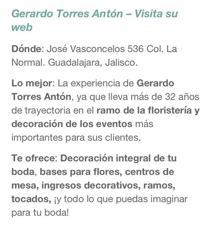 Decoración y arreglos florales para bodas, top ten Jalisco - 9