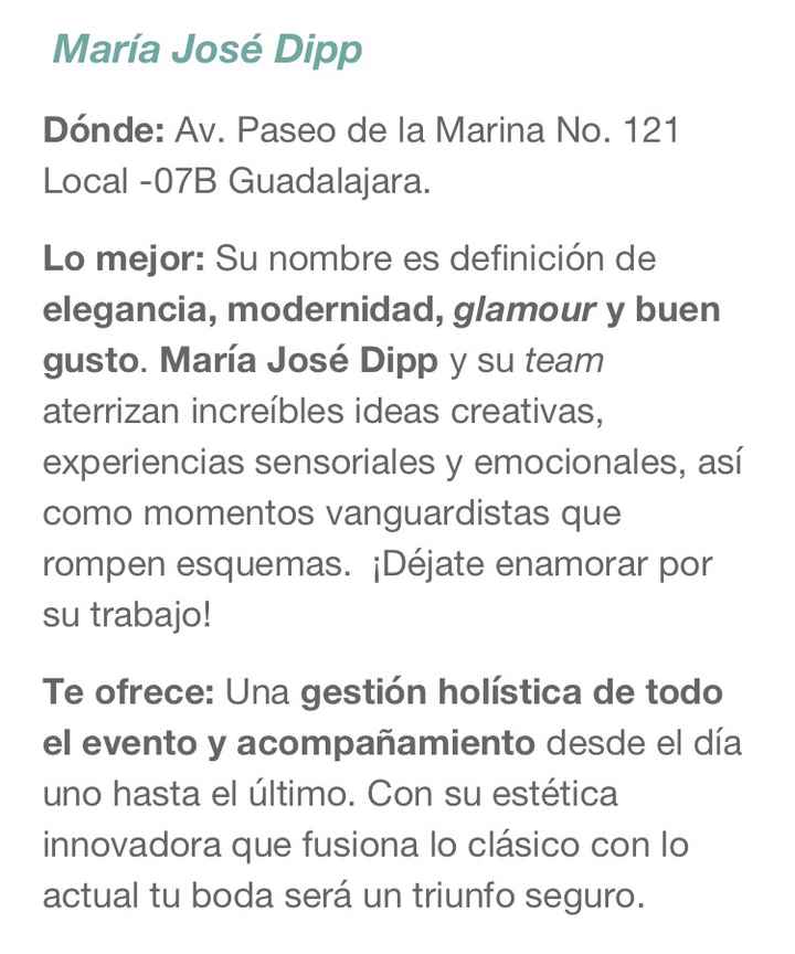 Los 10 mejores wedding planners de Guadalajara - 10
