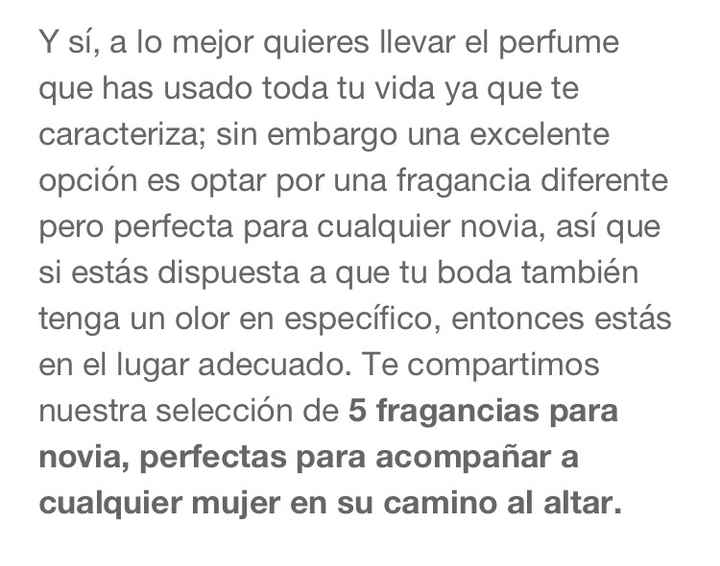 5 perfumes extraordinarios para novia - 2