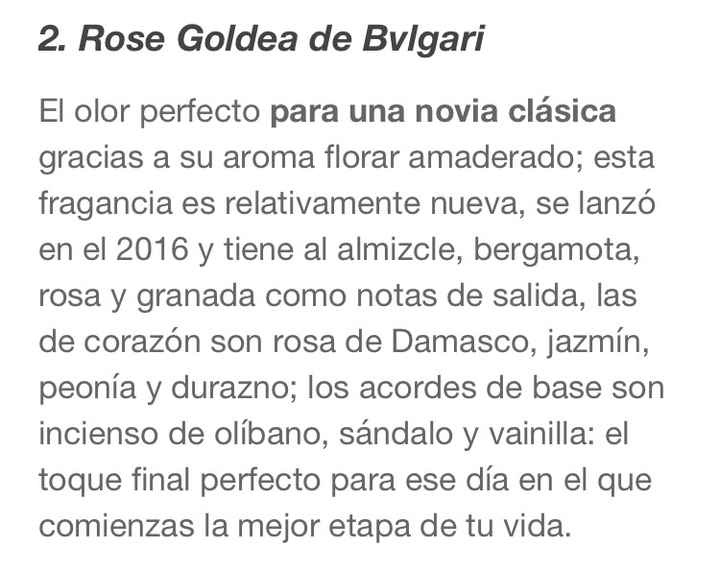 5 perfumes extraordinarios para novia - 5