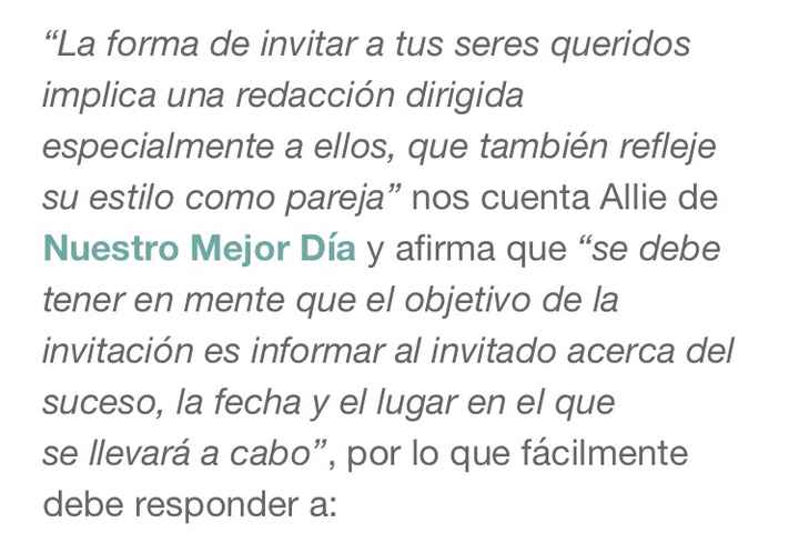 5 tips para redactar las invitaciones de boda perfectamente - 2