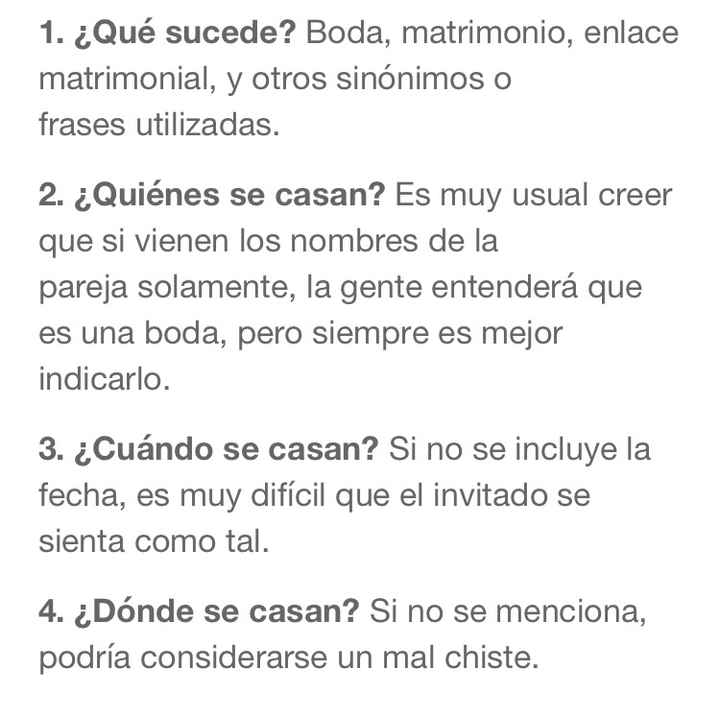 5 tips para redactar las invitaciones de boda perfectamente - 3