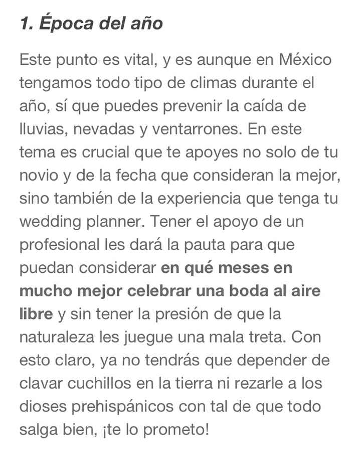 Boda al aire libre: básicos a considerar - 1