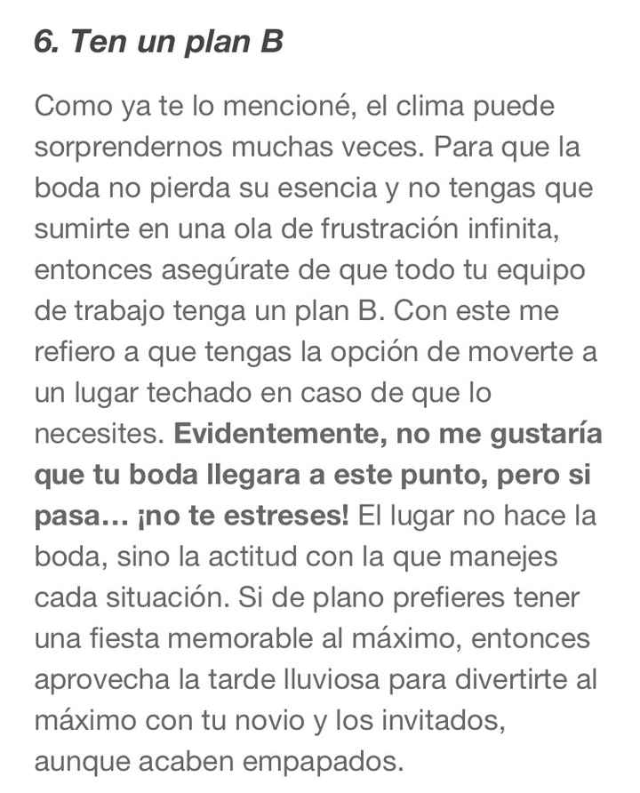 Boda al aire libre: básicos a considerar - 6