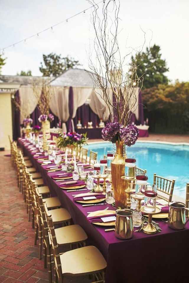 Boda en color dorado & morado ✨ - 1