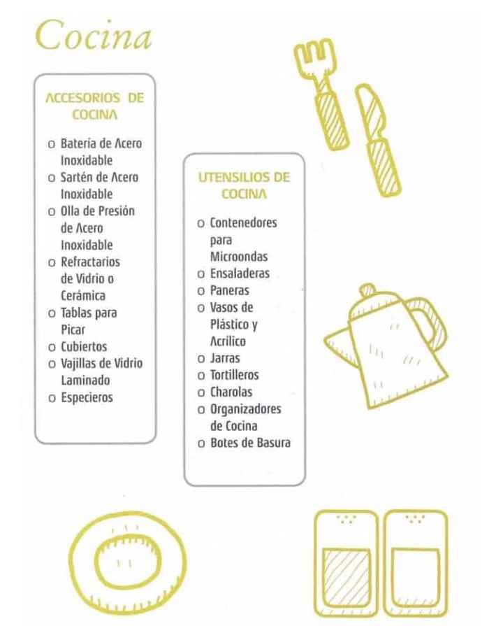 Listado para mesa de regalos - 1