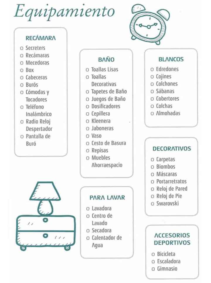 Listado para mesa de regalos - 7