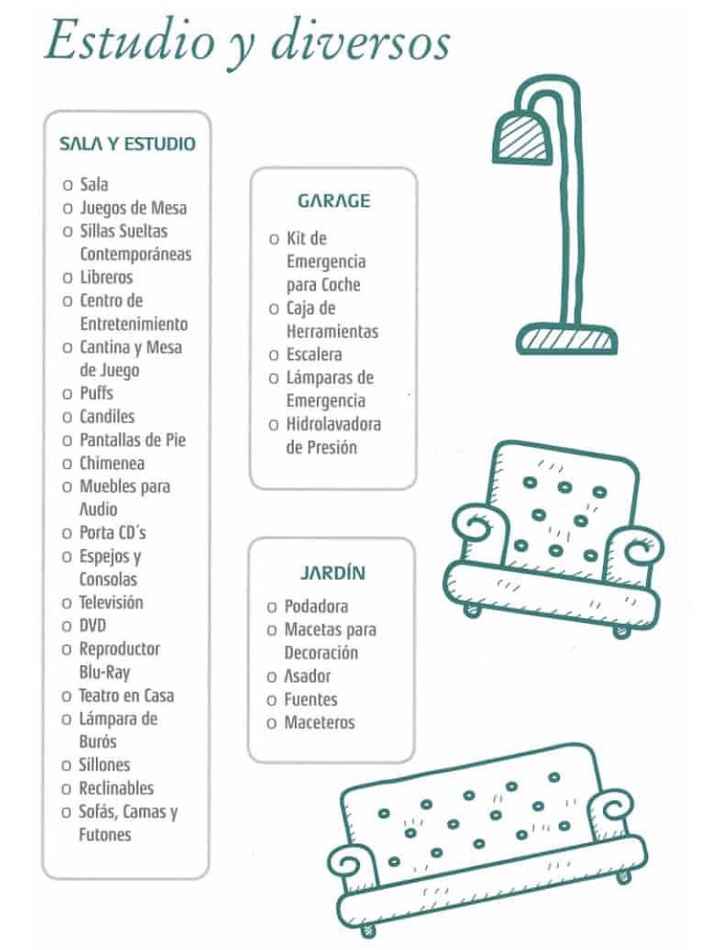 Listado para mesa de regalos - 8