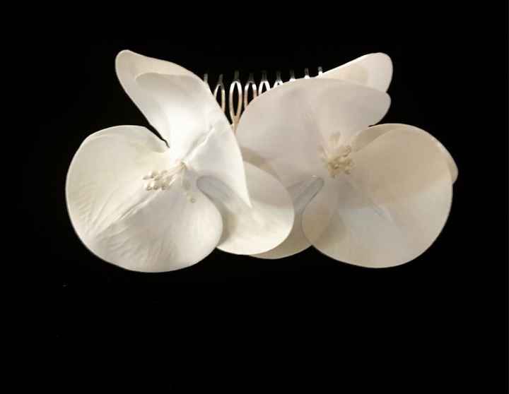 Tocado de orquideas - 1