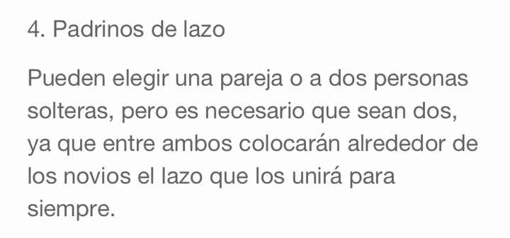 Padrinos de boda y su función. - 3