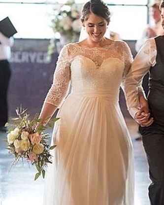 10 ideas de inspiración en vestidos para novia talla plus - 8