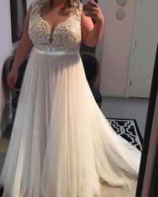 10 ideas de inspiración en vestidos para novia talla plus - 10