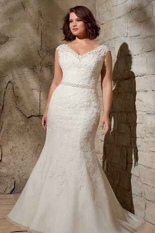 10 ideas de inspiración en vestidos para novia talla plus - 2