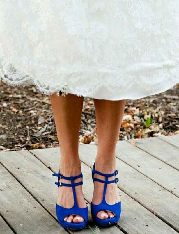 Zapatos de novia en azul, qué opinan? - 3