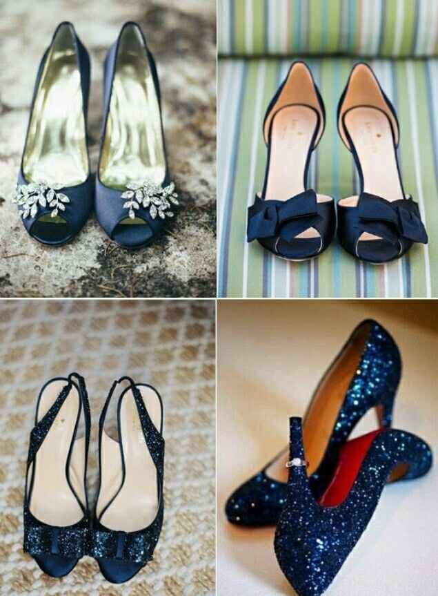 Zapatos de novia en azul, qué opinan? - 5
