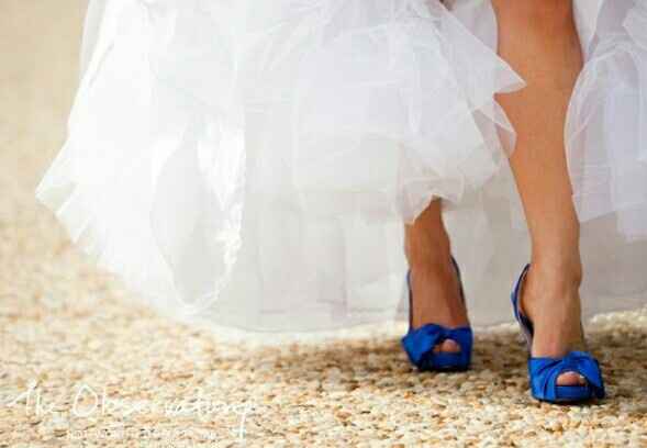 Zapatos de novia en azul, qué opinan? - 6