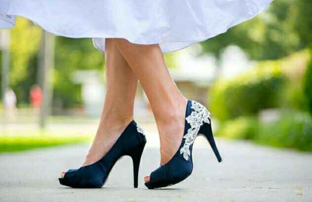 Zapatos de novia en azul, qué opinan? - 9