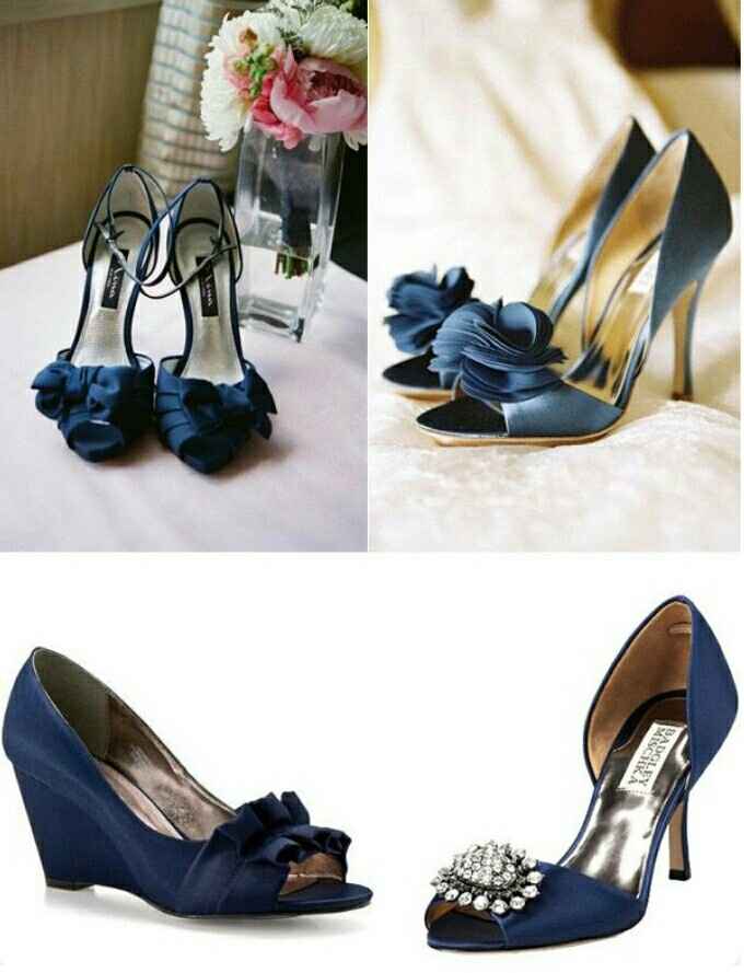 Zapatos de novia en azul, qué opinan? - 10