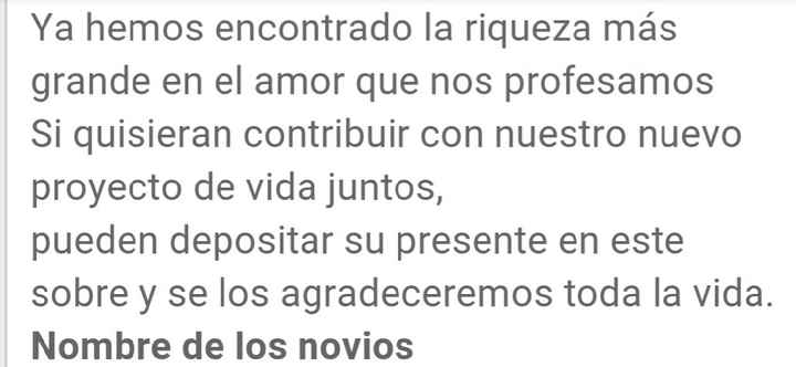 Ideas para ponerle en el sobre - 2