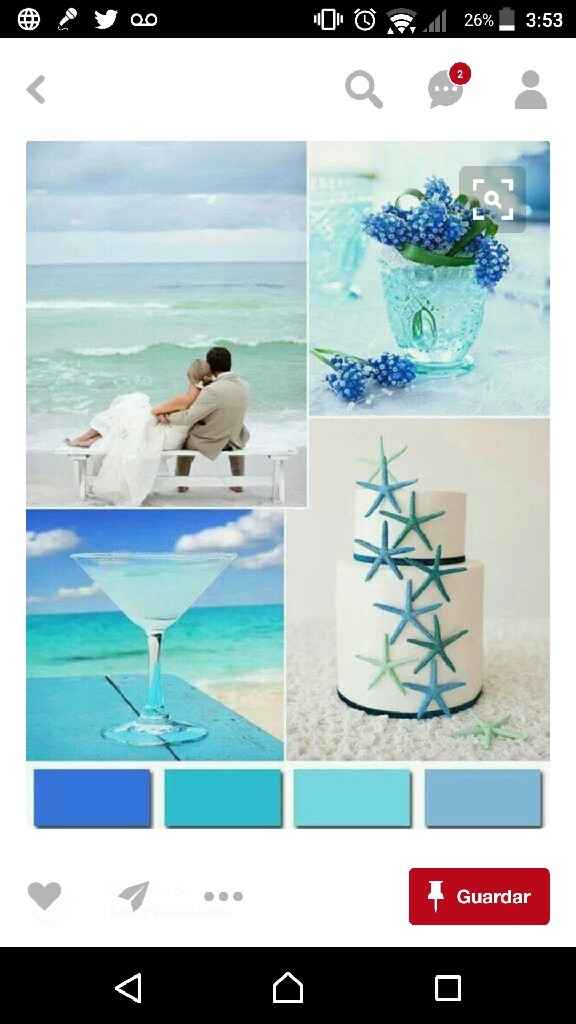 Que color elegirían para una boda de playa - 6