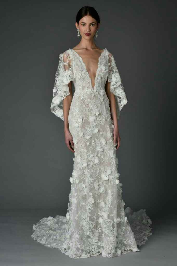 Tendencias 2017: vestidos de novia con flores 3d - 1
