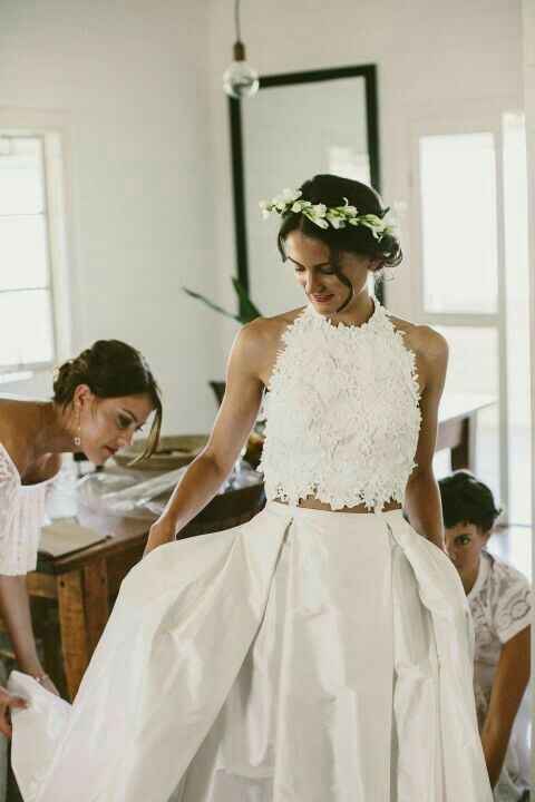 Tendencias 2017: vestidos de novia de 2 piezas - 5