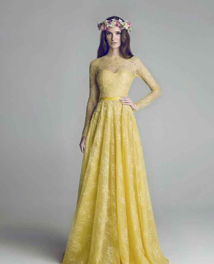 Tendencias 2017: vestidos de novia de colores - 10
