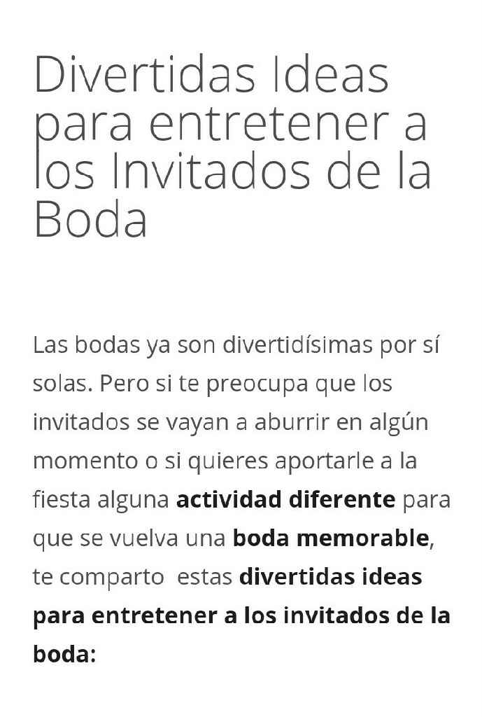 Divertidas ideas para entretener a los invitados en la boda - 1