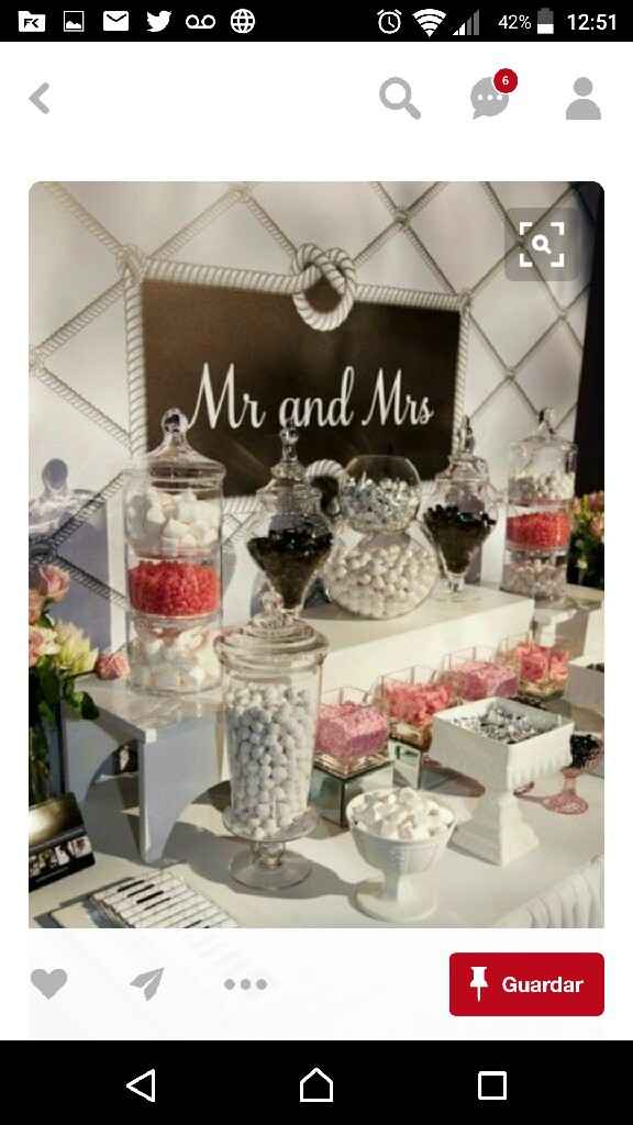 Confundida con la mesa de dulces. - 1
