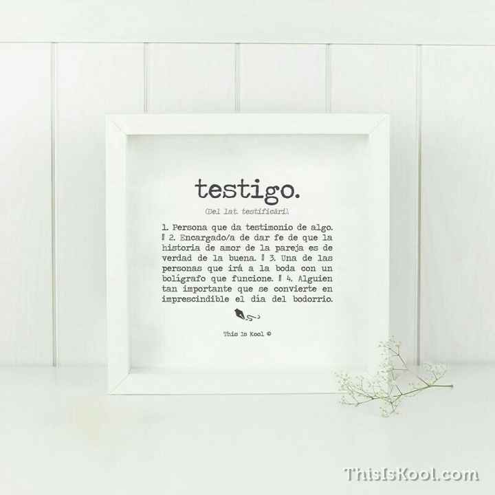 Detalle para testigo de honor - 1