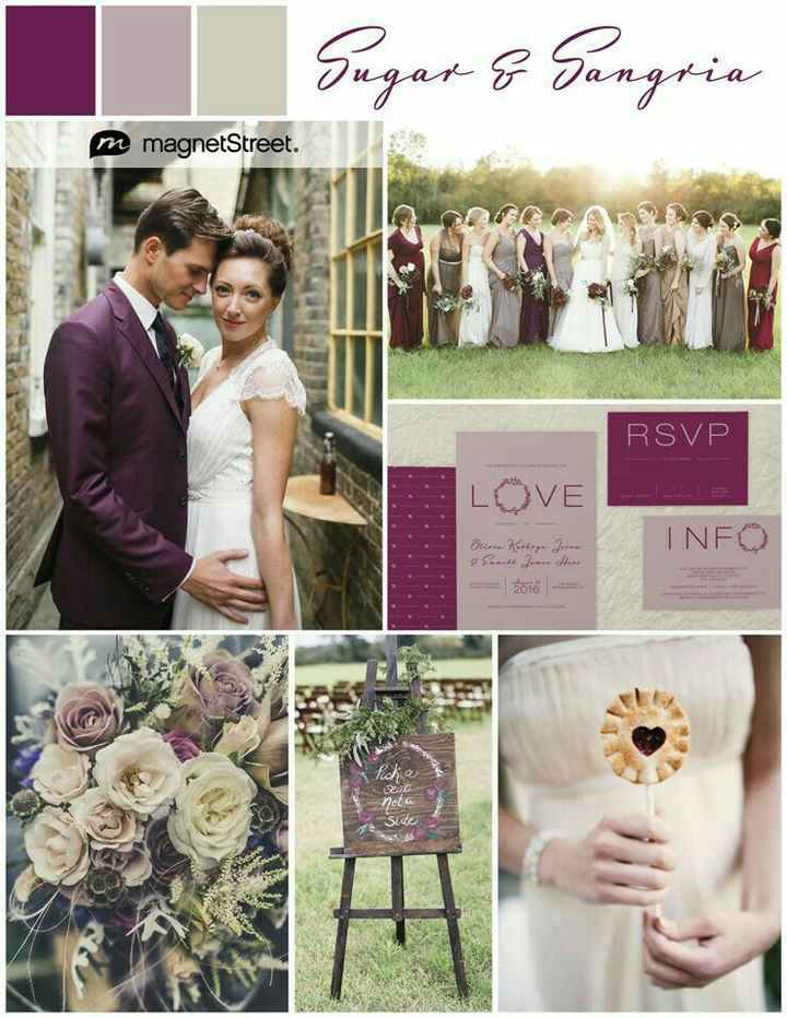 Boda color sangria ideas para el gran día. - 2