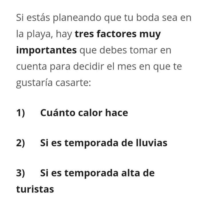 ¿cuál es el mejor mes para una boda en la playa? - 1