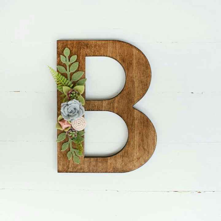 Letras de madera - 1