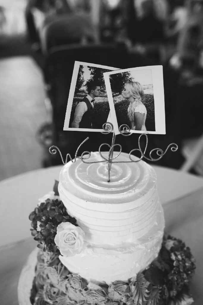 Polaroid cake topper - 1