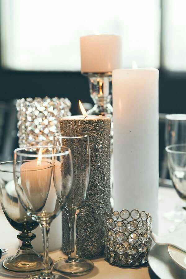 Boda en color gris/plata/blanco - 3