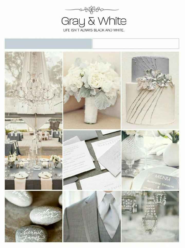Boda en color gris/plata/blanco - 11