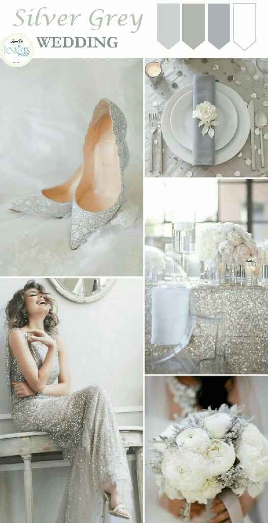 Boda en color gris/plata/blanco - 14