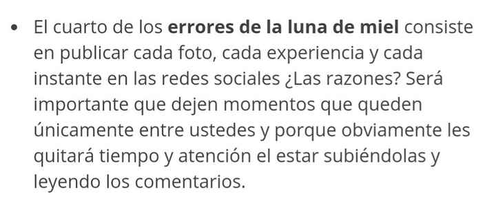 10 errores de la luna de miel. - 7