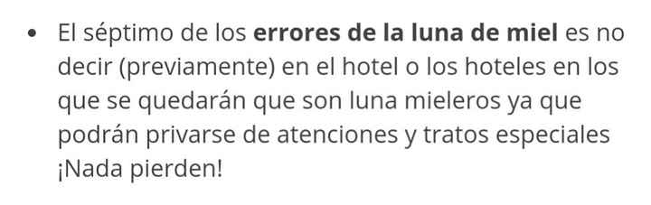 10 errores de la luna de miel. - 13
