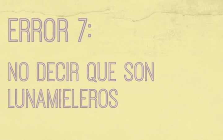 10 errores de la luna de miel. - 14