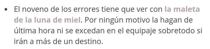 10 errores de la luna de miel. - 17