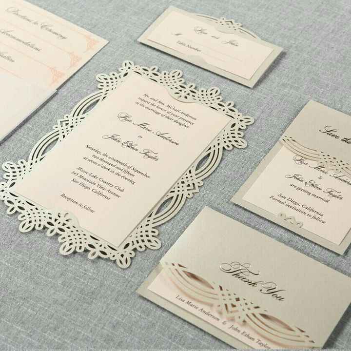 Invitaciones: corte láser - 1