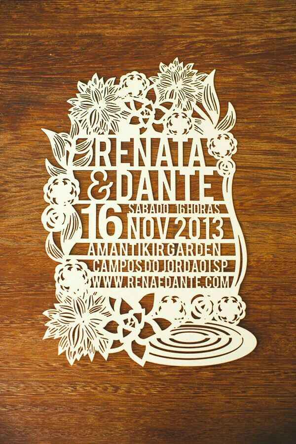 Invitaciones: corte láser - 3