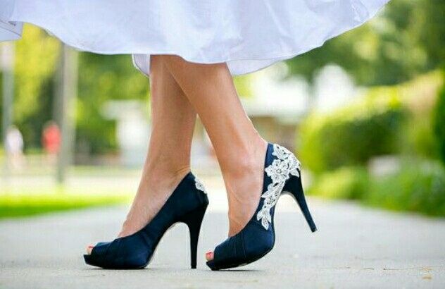 Zapatos de novia en azul, qué opinan? - 9