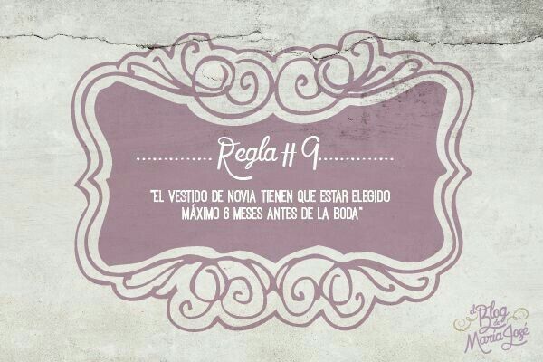 Reglas en la organización de la boda - 3
