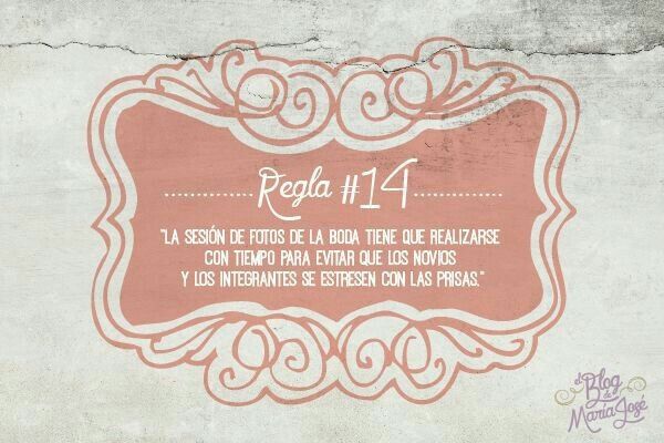 Reglas en la organización de la boda - 6