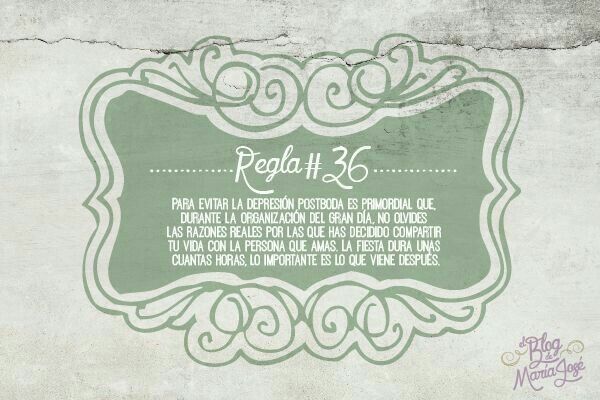 Reglas en la organización de la boda - 11