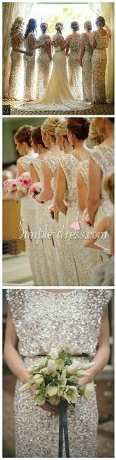 Vestidos metálicos para damas de honor - 3