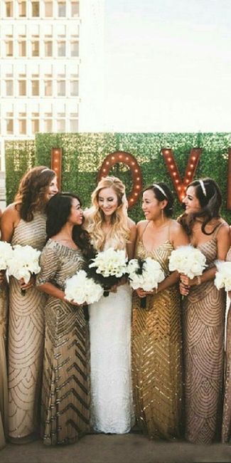 Vestidos metálicos para damas de honor - 9
